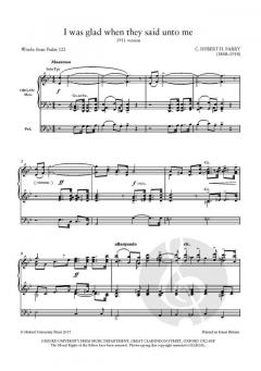 I was glad when they said unto me von Charles Hubert Parry (Download) 