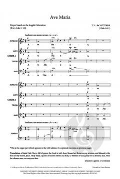 Ave Maria von Tomás Luis de Victoria (Download) 