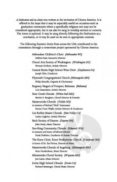 A Dedication and an Amen von John Rutter (Download) 