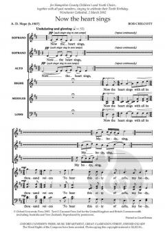 Now the heart sings von Bob Chilcott (Download) 