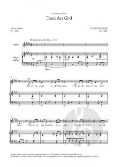 Thou art God (solo/low) von Lionel Bourne (Download) 