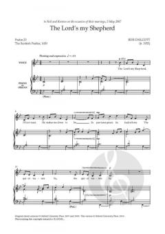 The Lord's my Shepherd (solo/low) von Bob Chilcott (Download) 