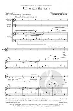Oh, watch the stars von Mack Wilberg (Download) 
