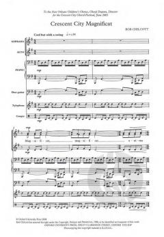 Crescent City Magnificat von Bob Chilcott (Download) 