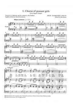 Three Opera Choruses For Upper Voices von Peter Iljitsch Tschaikowsky (Download) 