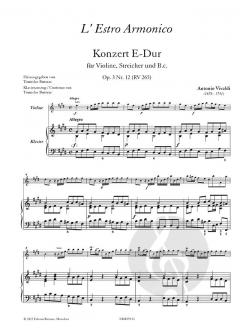 Konzert E-Dur op. 3 Nr. 12 (RV 265) von Antonio Vivaldi 