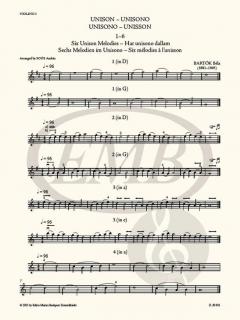 Der Mikrokosmos des Ensemblespiels für Streicher 1 von Béla Bartók im Alle Noten Shop kaufen (Partitur und Stimmen)