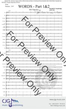Words - Part 1 & 2 von Randall D. Standridge 