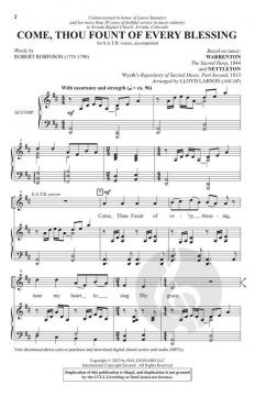 Come, Thou Fount of Every Blessing (Download) 
