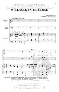 Well Done, Faithful One von Joseph M. Martin (Download) 
