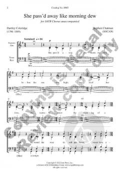 She pass'd away like morning dew von Stephen Chatman 