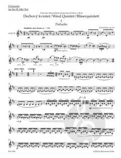 Bläserquintett op. 10 von Pavel Haas 
