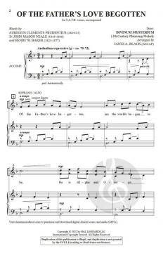 Of the Father's Love Begotten von Jantz A. Black (Download) 