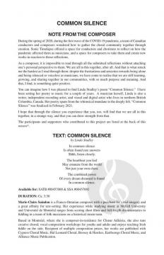 Common Silence von Marie-Claire Saindon (Download) 