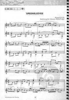 Saitenwege für 2 Gitarren 2 