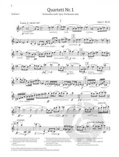 Streichquartett Nr. 1 op. 7 von Béla Bartók im Alle Noten Shop kaufen (Stimmensatz)