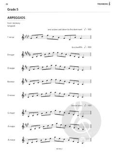 Scales and Arpeggios for Trombone, Grades 1-5 