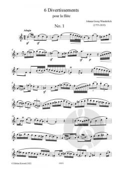 6 Divertissements von Johannes Georg Wunderlich 