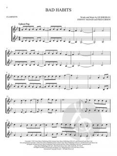 Chart Hits for 2 Clarinets 