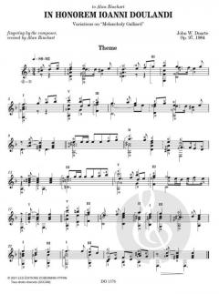 In Honorem Ioanni Doulandi op. 97  von Duarte John William 