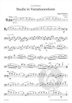 Studie in Variationenform op. 34 von Jorgen Bentzon 