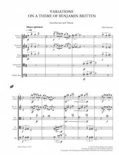 Variations on a Theme of Benjamin Britten von Sally Beamish 