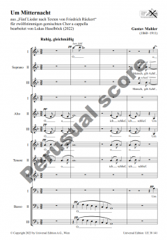 Um Mitternacht  von Gustav Mahler 