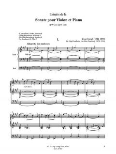 Sonate pour Violon et Piano FWV 8 von César Franck 