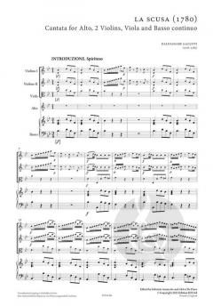 The 2 chamber cantatas for Alto 1 von Baldassare Galuppi 