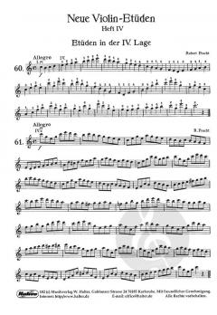 Neue Violin Etüden Heft 4 von Robert Pracht im Alle Noten Shop kaufen