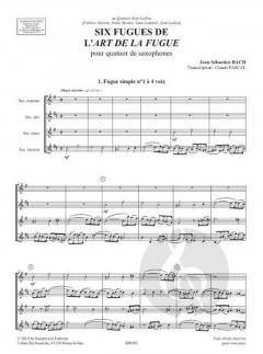 6 fugues de L'art de la fugue von Johann Sebastian Bach 