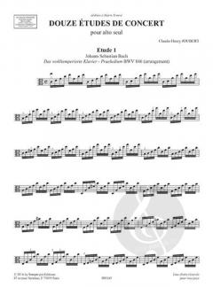 Douze études de concert von Claude-Henry Joubert 