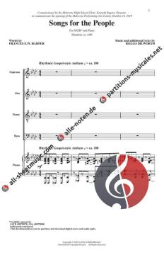 Songs For The People (SATB) 