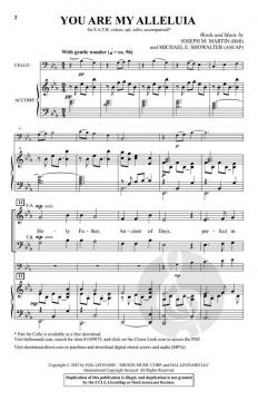 You Are My Alleluia von Michael E. Showalter (Download) 