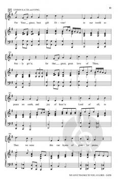 We Give Thanks to You, O Lord von Patricia Mock (Download) 