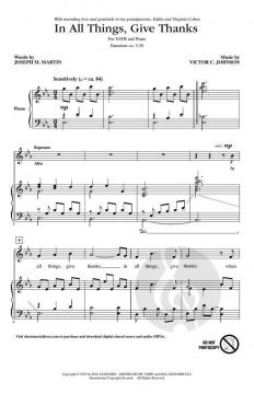In All Things, Give Thanks von Victor C. Johnson (Download) 