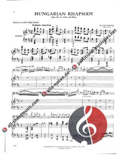 Hungarian Rhapsody, Op. 68 von David Popper 