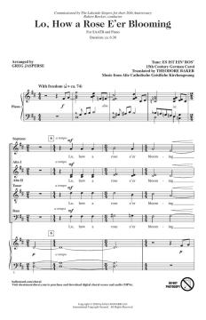 Lo, How A Rose E'er Blooming von Greg Jasperse (Download) 