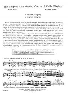 Graded Course Of Violin Playing Book 8 von Leopold Auer im Alle Noten Shop kaufen