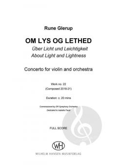 Om Lys Og Lethed von Rune Glerup 