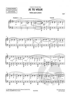 Je te veux von Erik Satie 