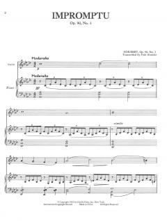 Impromptu Opus 90 von Franz Schubert 