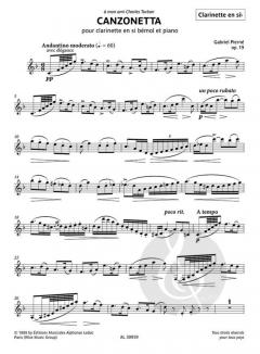 Canzonetta op. 19 von Gabriel Pierné 
