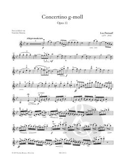 Concertino g-moll op. 11 von Leo Portnoff 