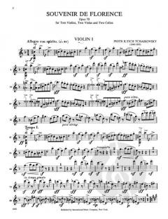 Souvenir de Florence, Op. 70 von Pjotr Iljitsch Tschaikowski 