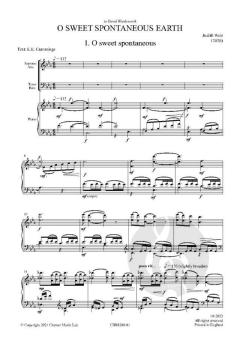 O Sweet Spontaneous Earth von Judith Weir (Download) 