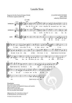 Lauda Sion von Claudio Monteverdi 