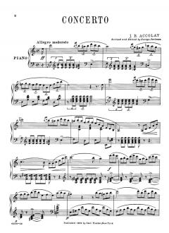 Concerto Nr. 1 a-Moll von Jean-Baptiste Accolay 