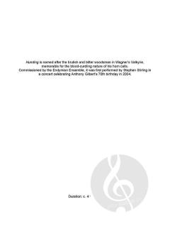 Hunding for solo horn von Martin Butler 