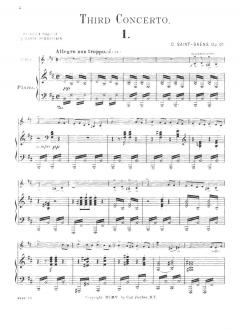 Violinkonzert Nr. 3 op. 61 von Camille Saint-Saëns im Alle Noten Shop kaufen